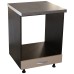 Corp pentru cuptor incorporabil cu sertar Zebra, Wenge/Cappuccino, cu blat beton, 60 x 85 x 60 cm